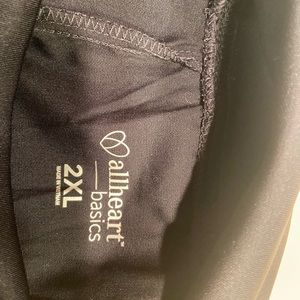 Black maternity scrub pants